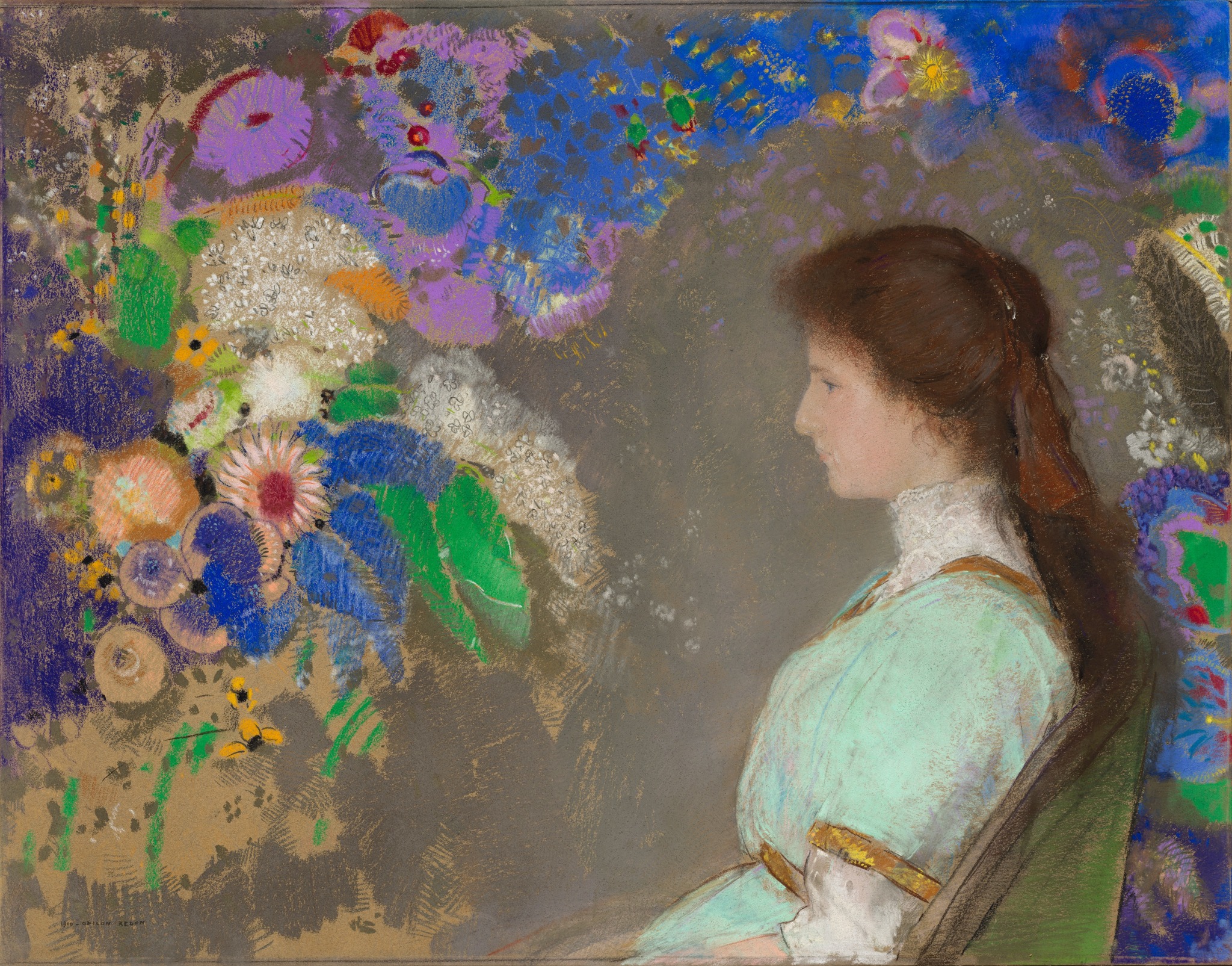 Odilon Redon Head of a Young Woman (19th–20th century)