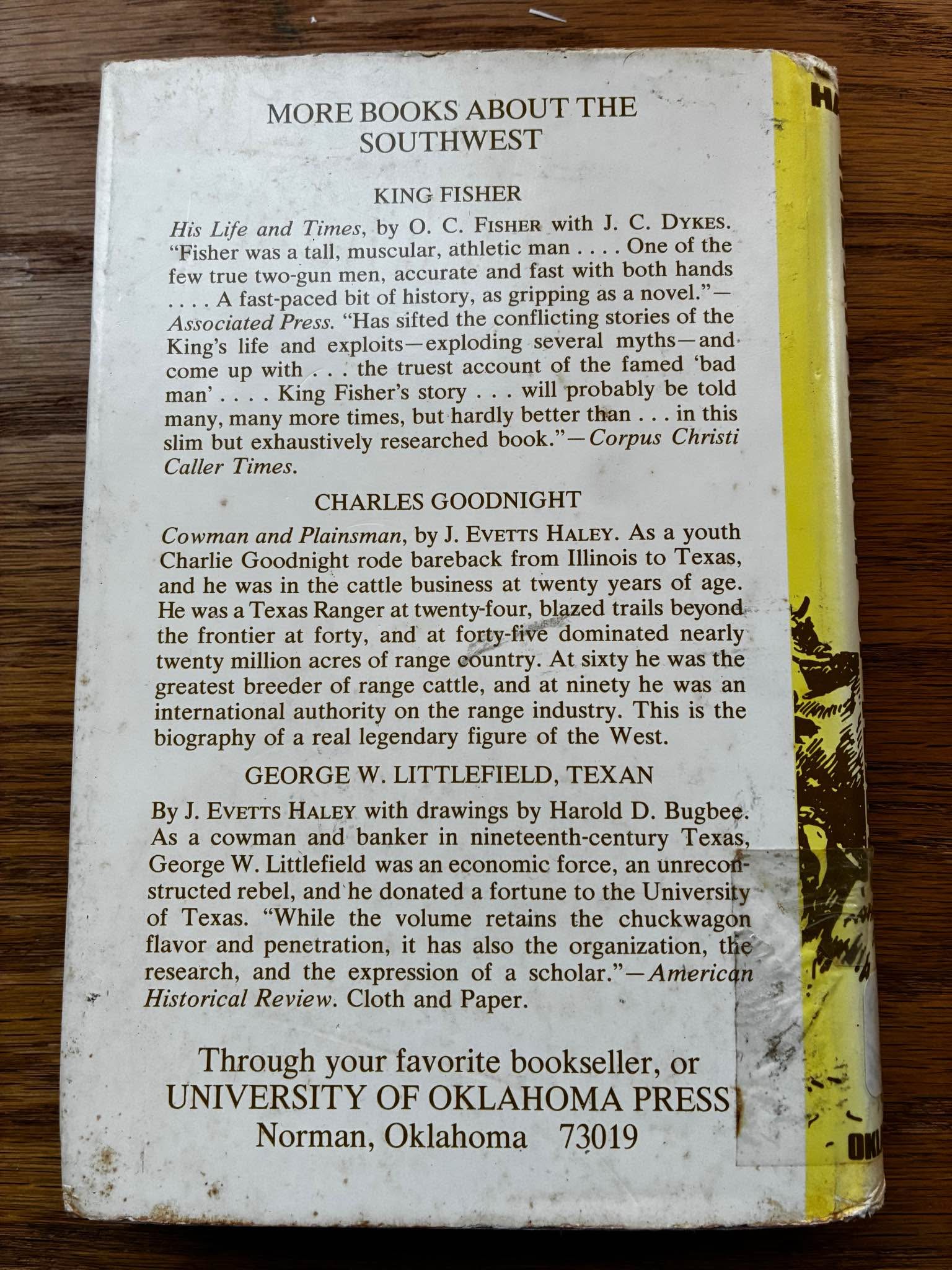 XIT Ranch by J Evetts Haley - Books - Temple, Texas | Facebook ...