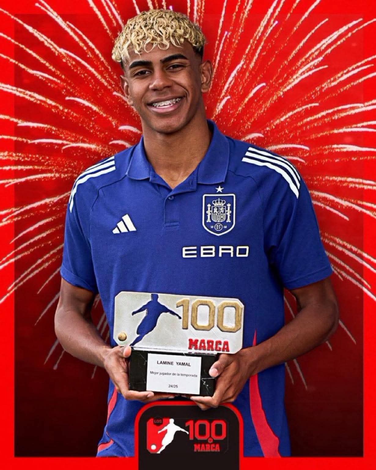 Lamine Yamal wins the MARCA 24/25 Player of the season. #Elijah1969