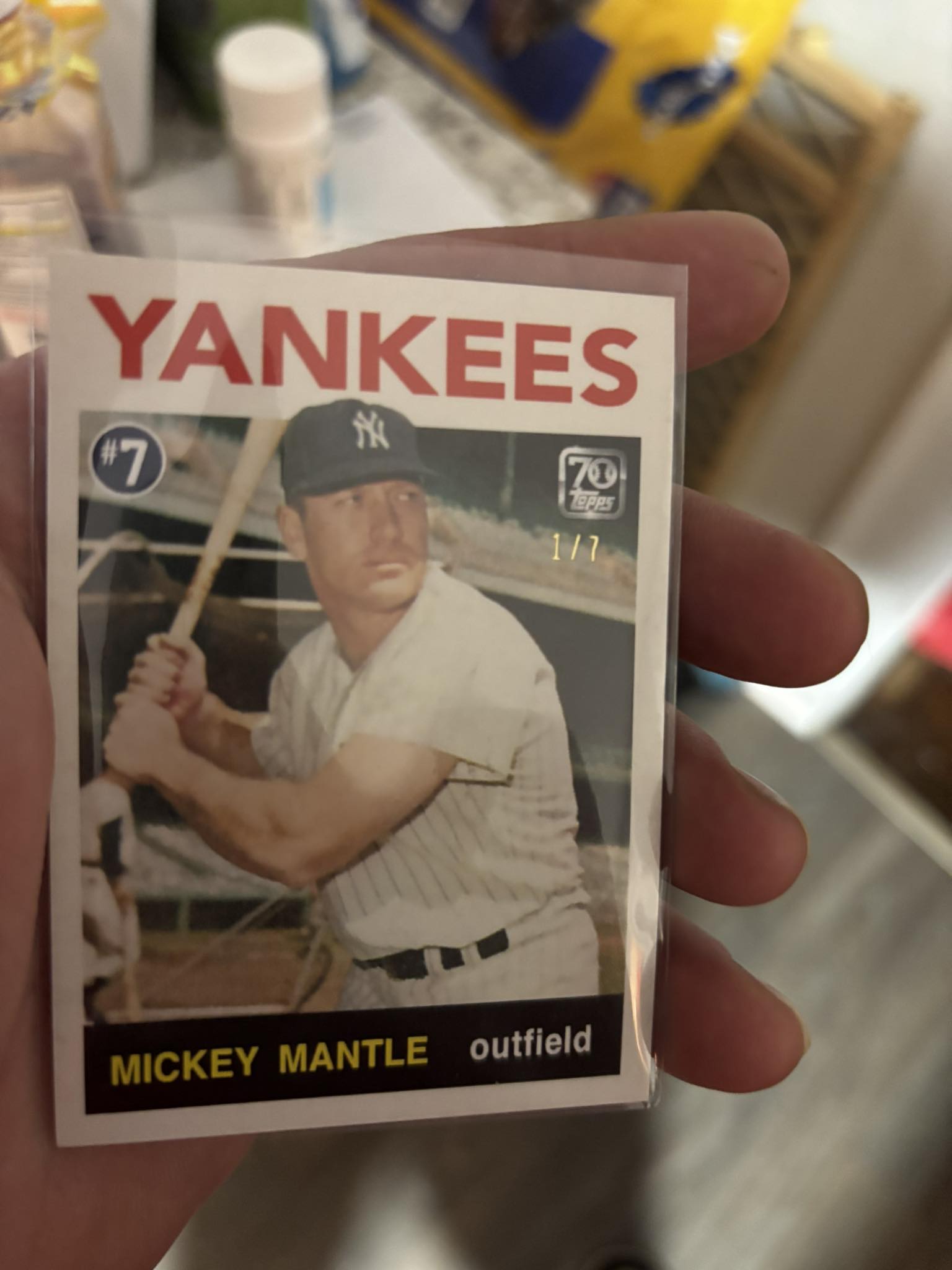 Mickey Mantle relic cards at Target in 2007