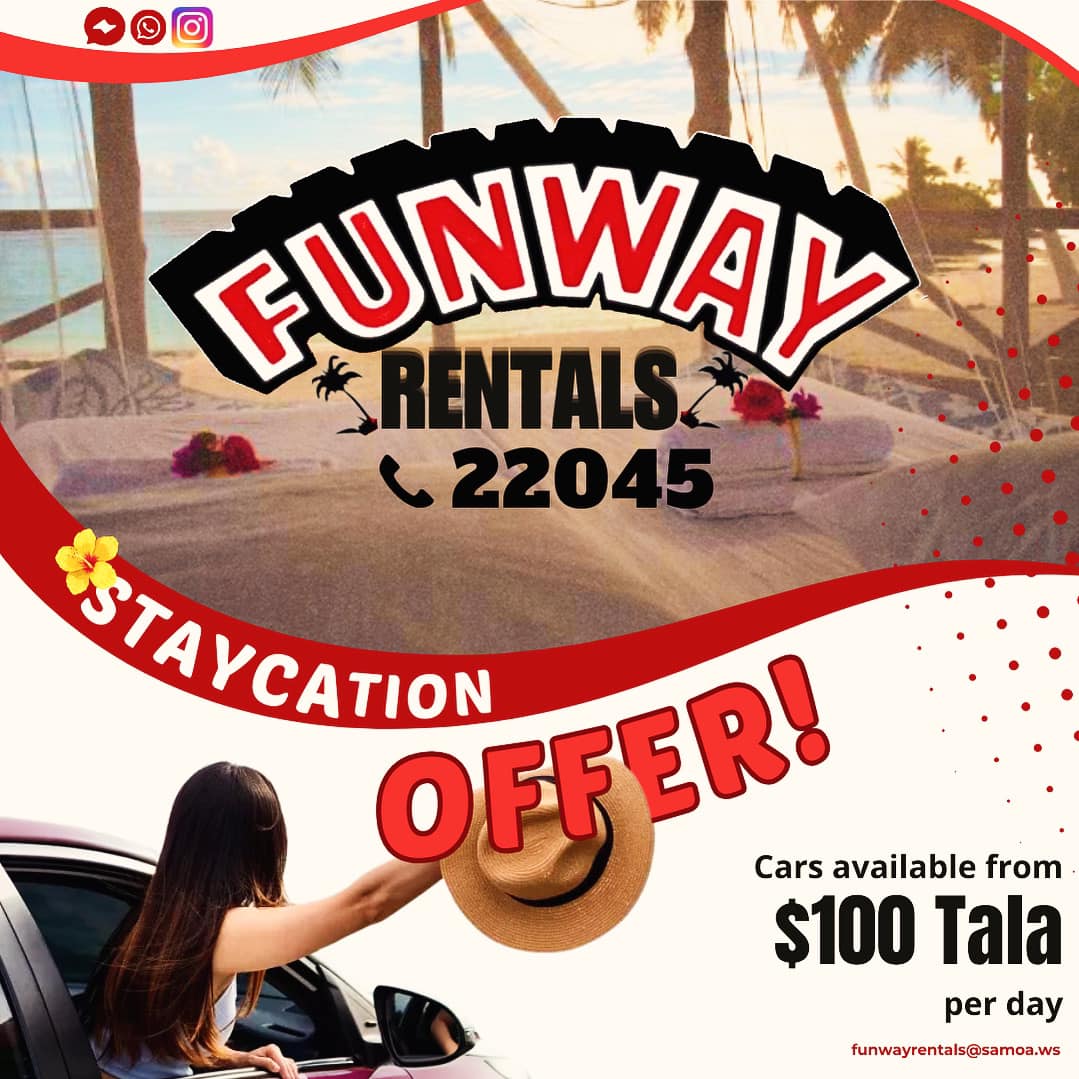 Why limit your staycation... - Funway Rentals Samoa