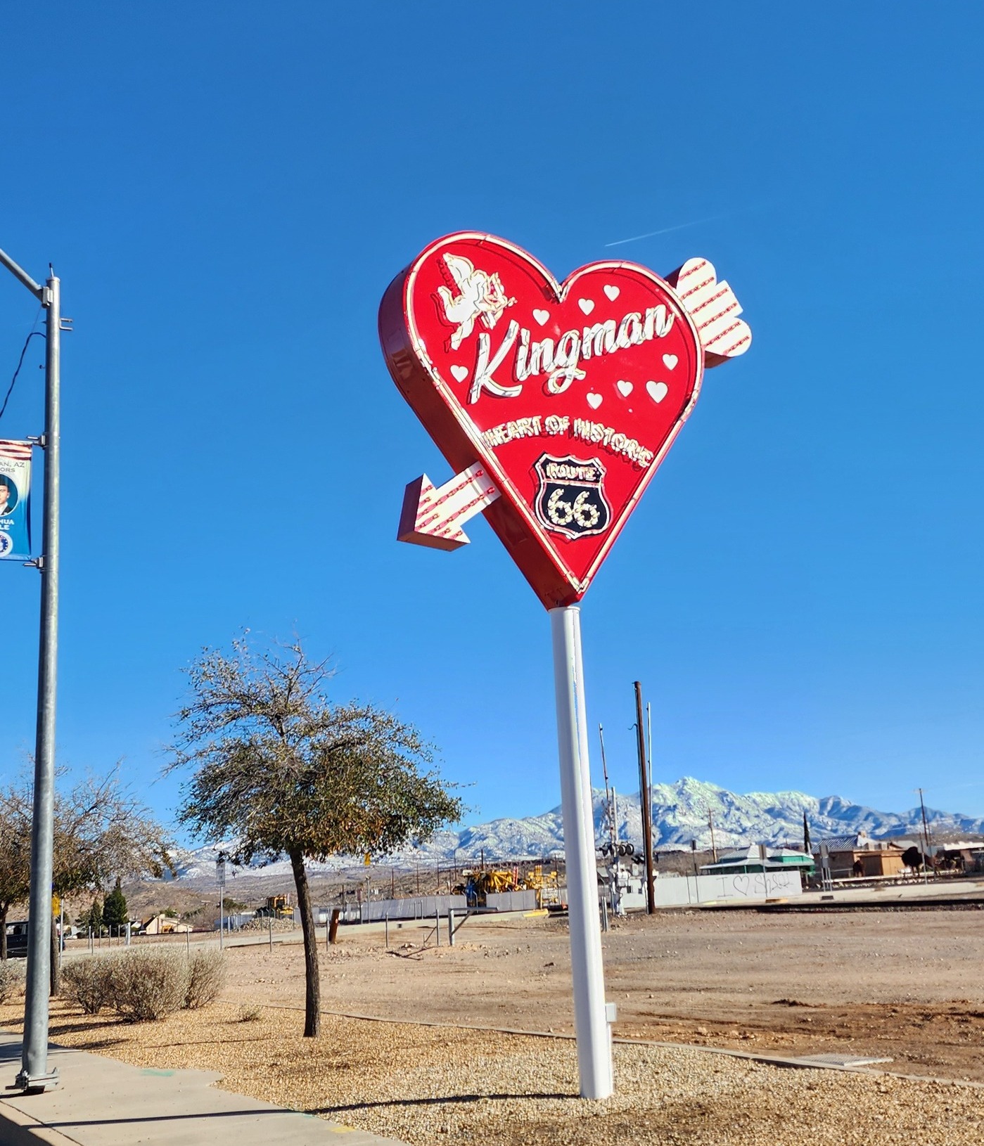 Route 66 sign in Kingman, Arizona