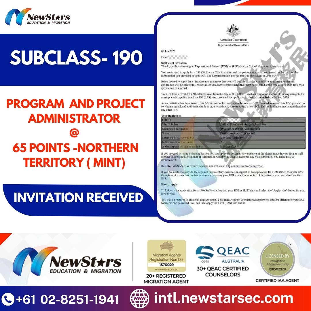 💌 Subclass 190... - NewStars Education and Migration