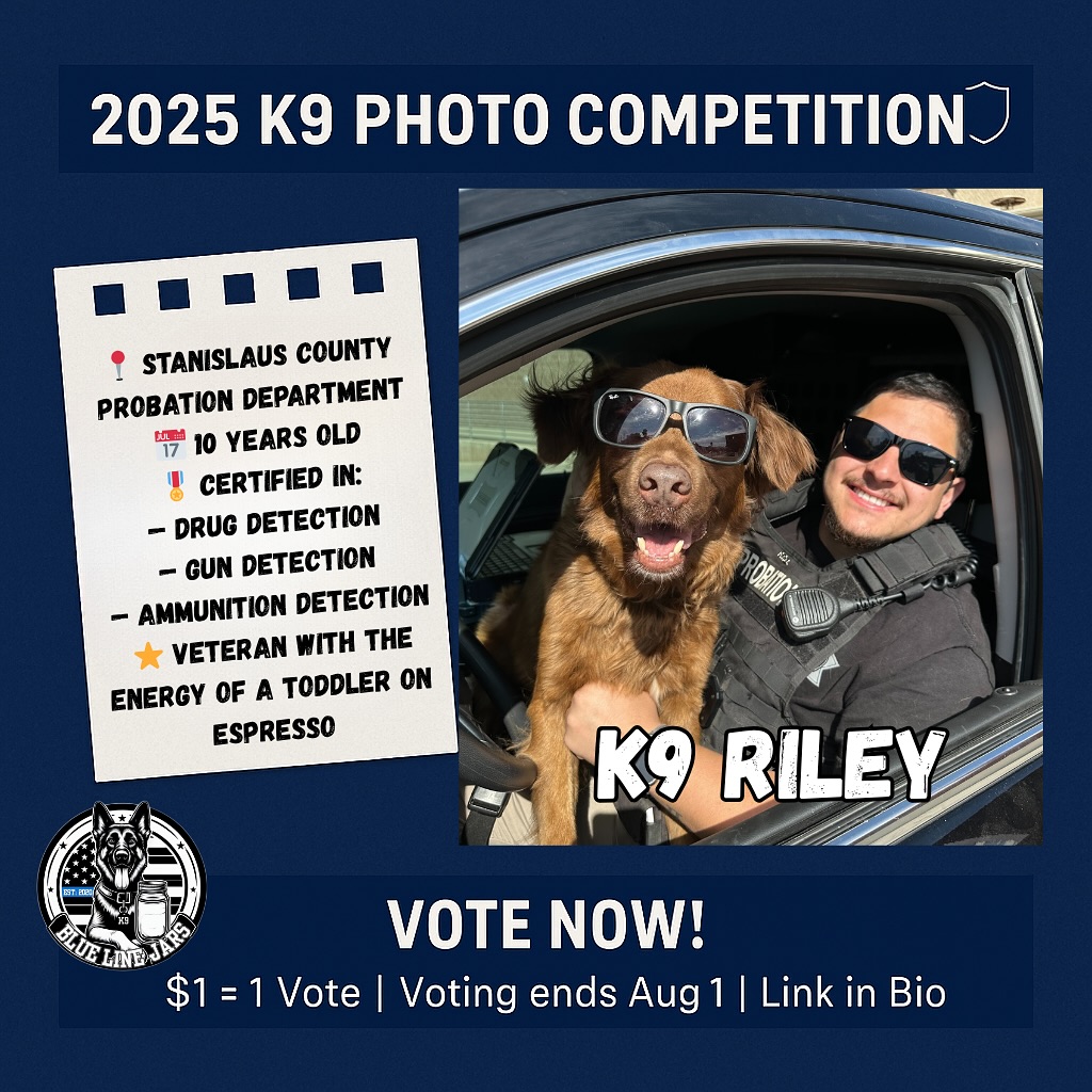 Blue - 💼 K9 Riley serves with the Stanislaus County Probation ...