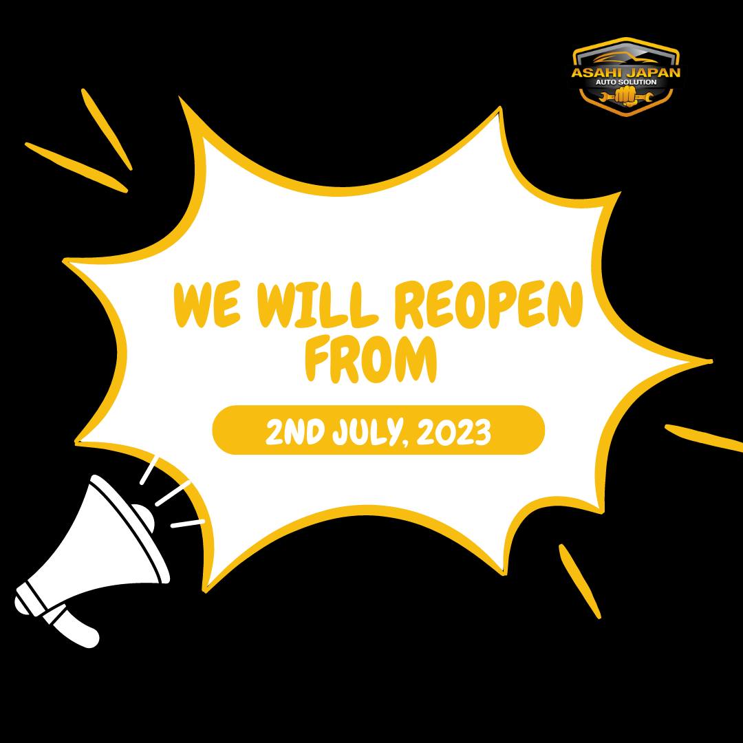 Asahi - 🚗🌙 Reopening Alert! Save the Date: July 2nd, 2023! 🌙🚗 Mark your ...