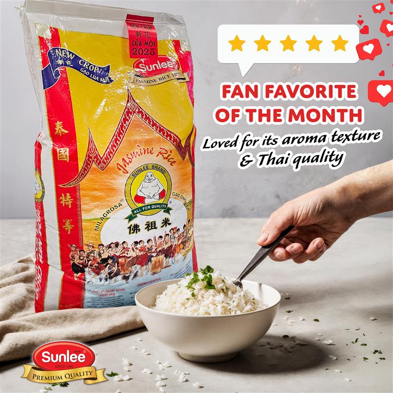 Sunlee - FAN FAVORITE OF THE MONTH! Our Sunlee Buddha Jasmine Rice just ...