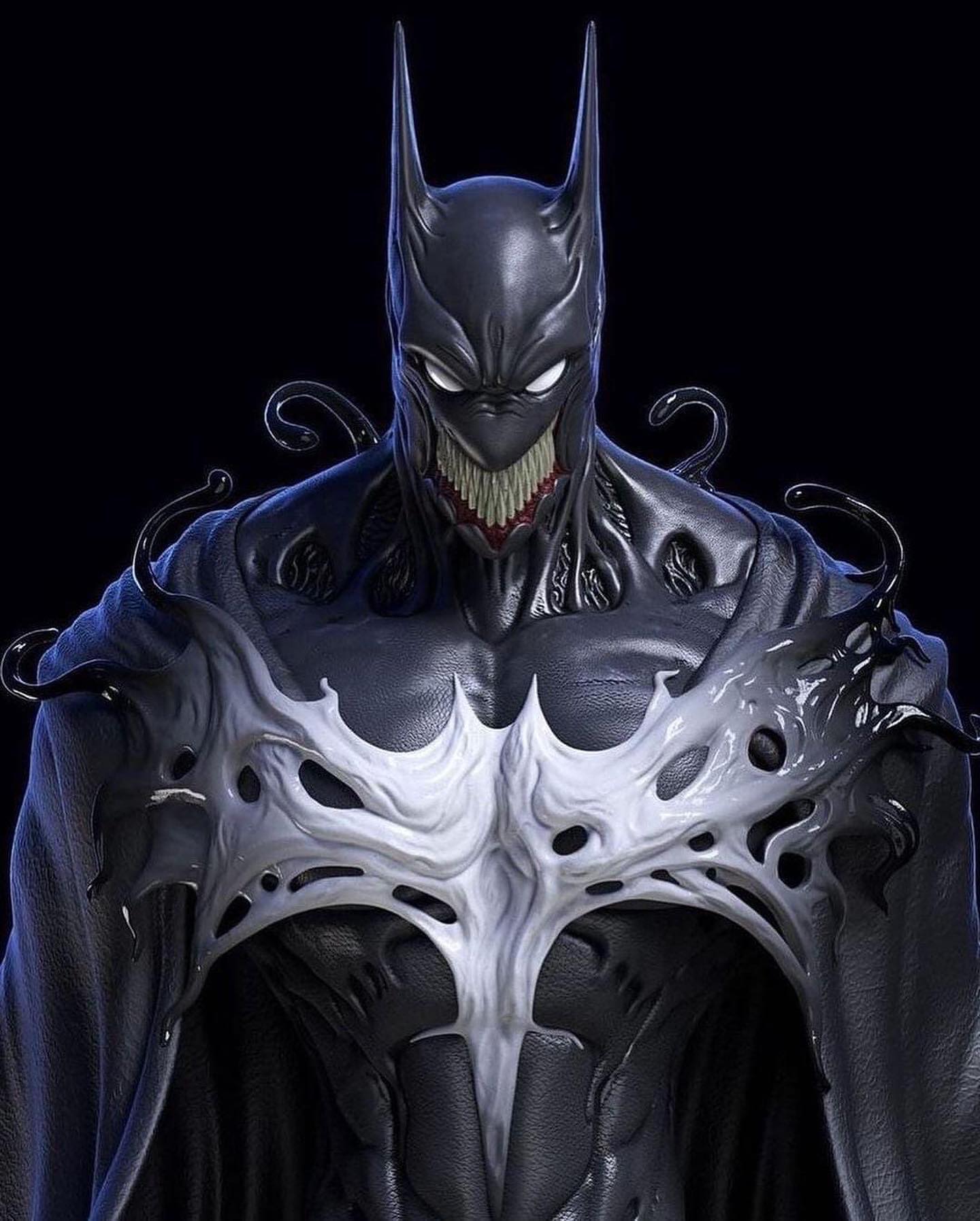 Venomized Batman sculpted by Erem Celikoglu! #batman #venom 