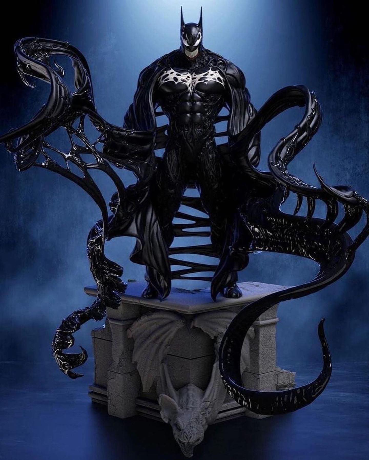 Venomized Batman sculpted by Erem Celikoglu! #batman #venom 