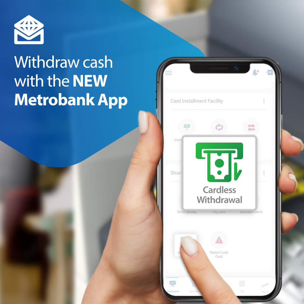 Metrobank - 📲 No card? No problem! Withdraw money at any... | Facebook