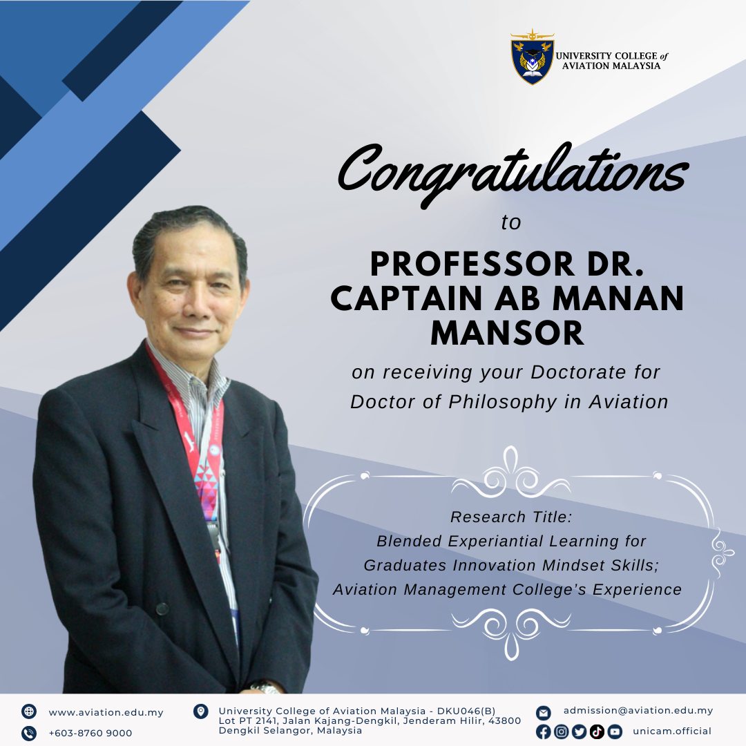In recognizing... - University College of Aviation Malaysia