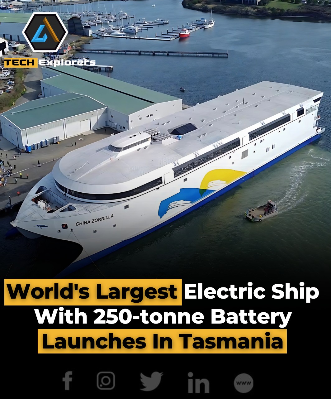 Tech Explorers | The world’s largest battery-powered ship, Hull 096 ...