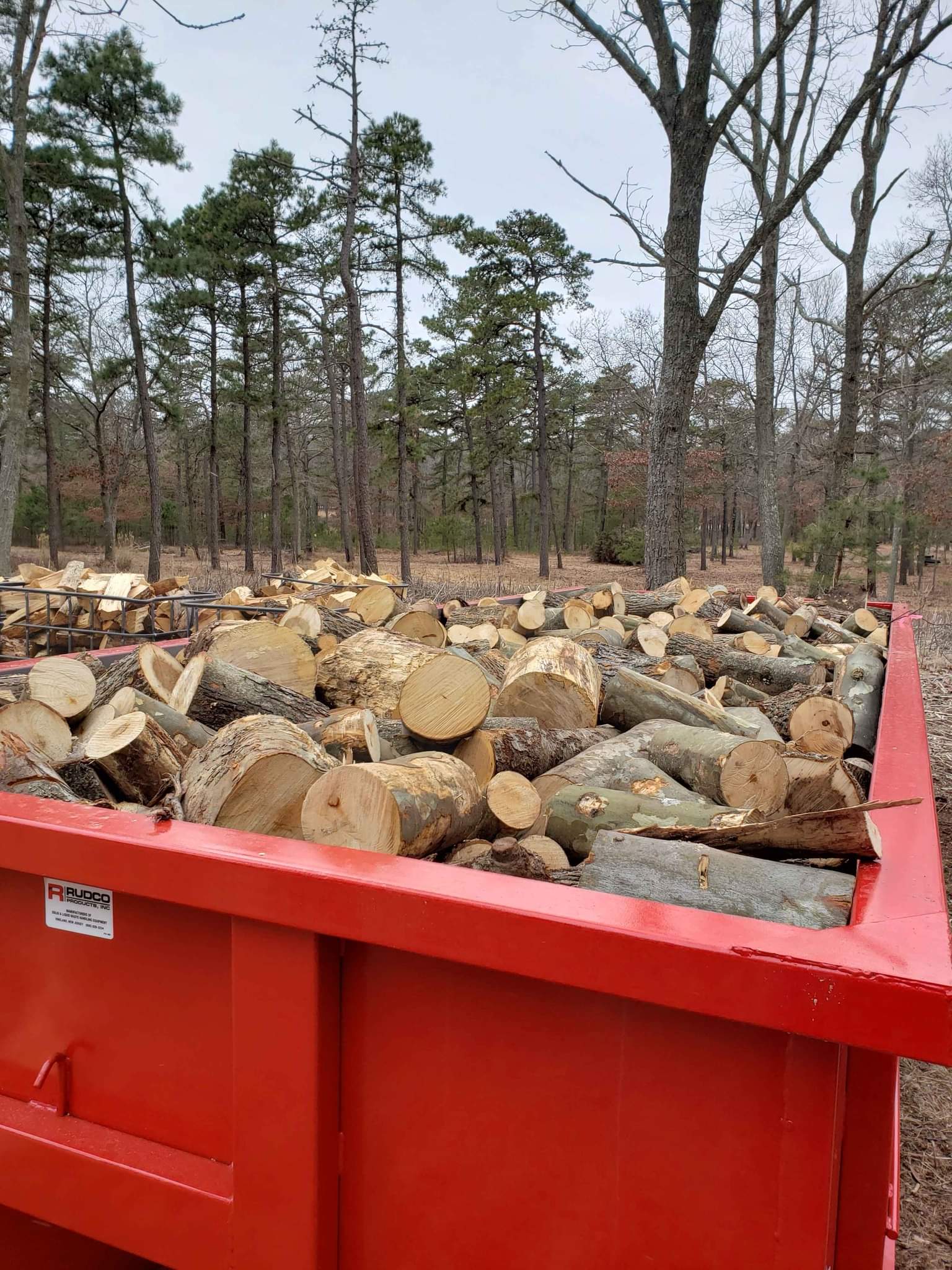 Firewood 16in CUT ROUNDS 175 OAK 20,30,40yard containers OR log length