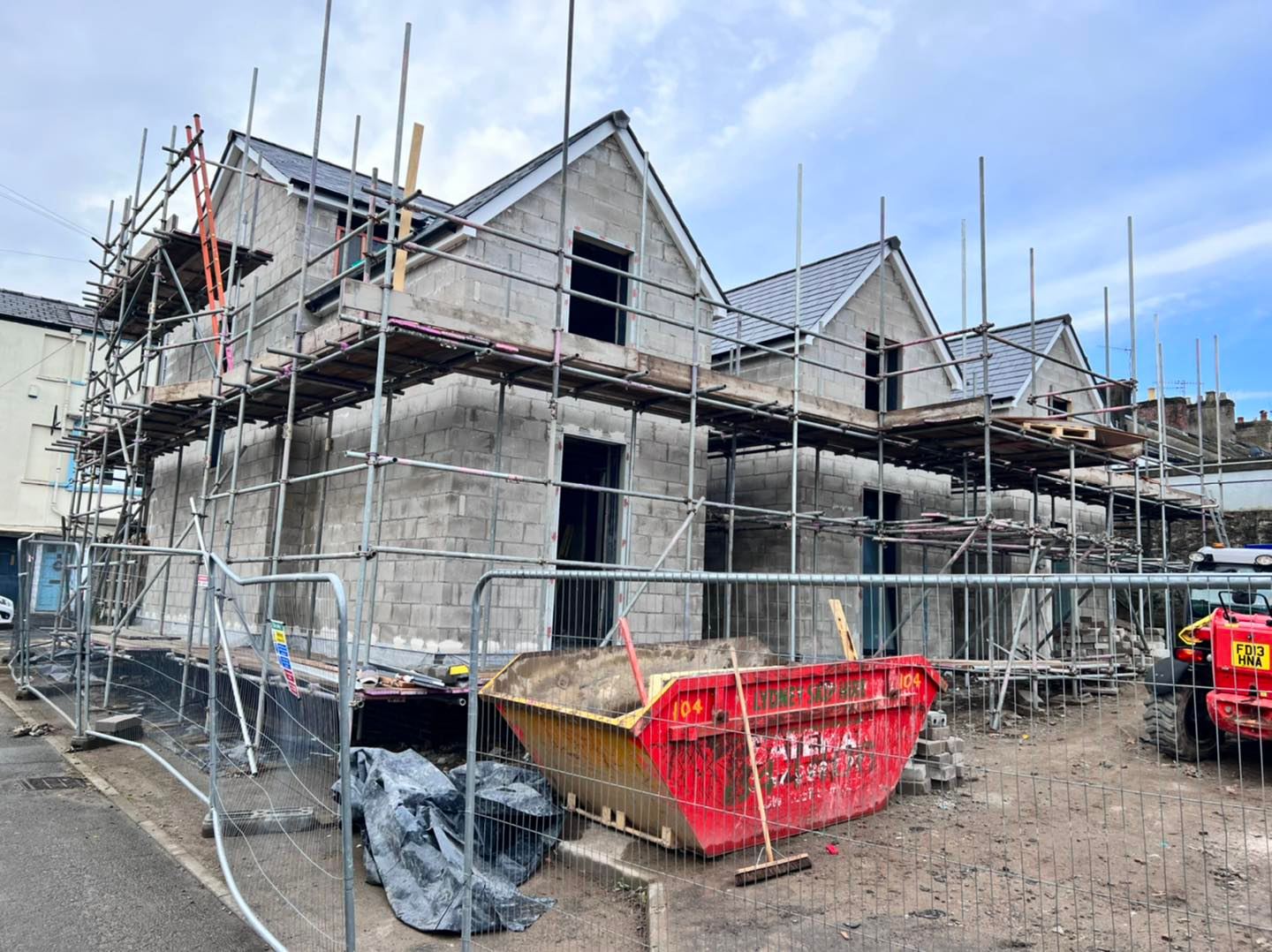 Electrical22 - New builds ready for first fix next week in...