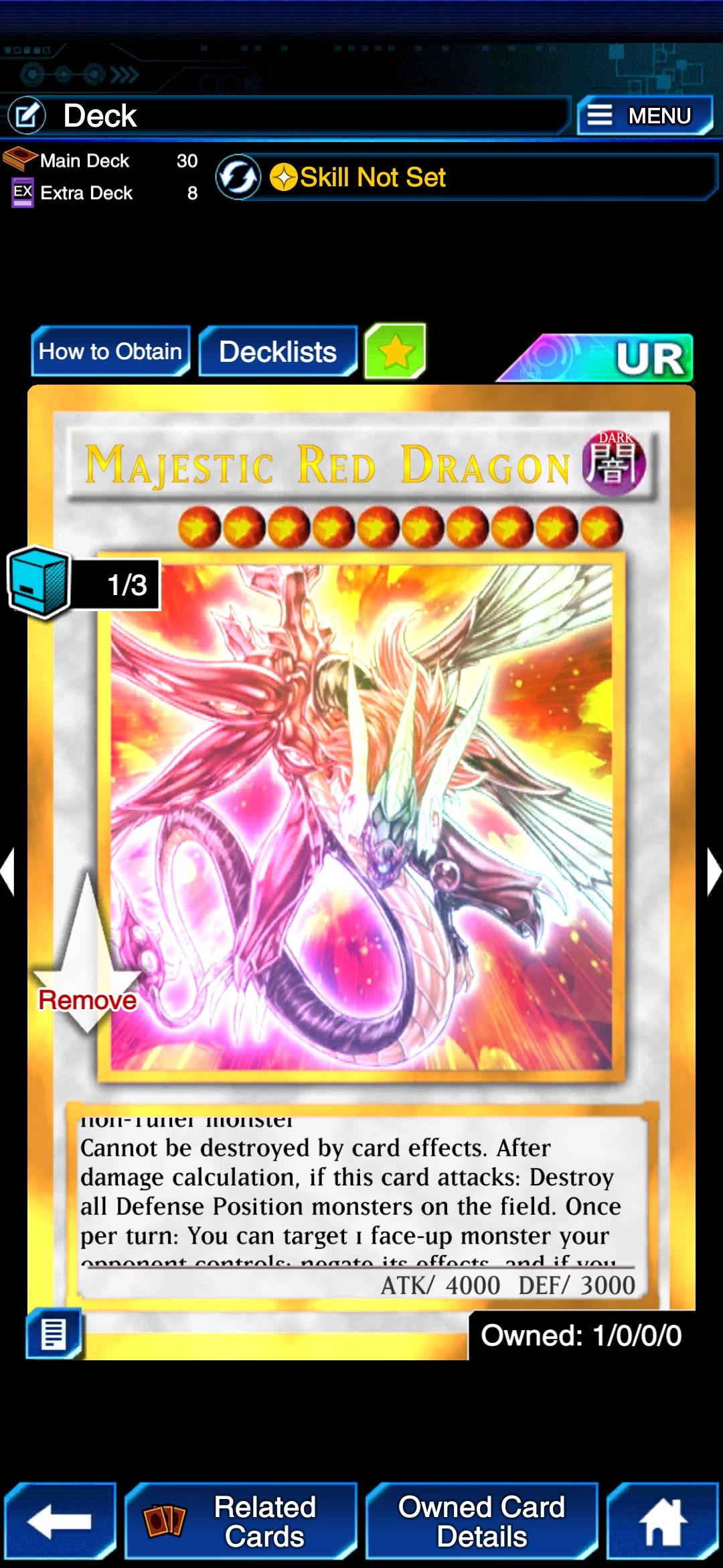 yugioh majestic red dragon deck Complete Custom for Yu-Gi-Oh! 5D's A single individual card from the Yu Which card should I replace