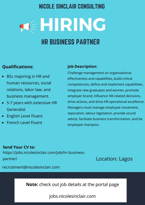 Nicole Sinclair Consulting | Lagos