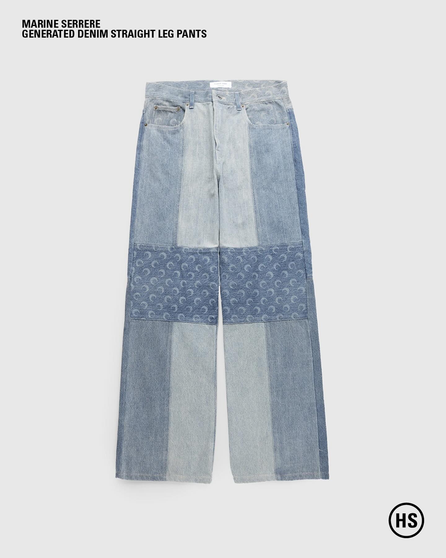 Marine Serre brings back double denim for AW23. The Marine Serre 
