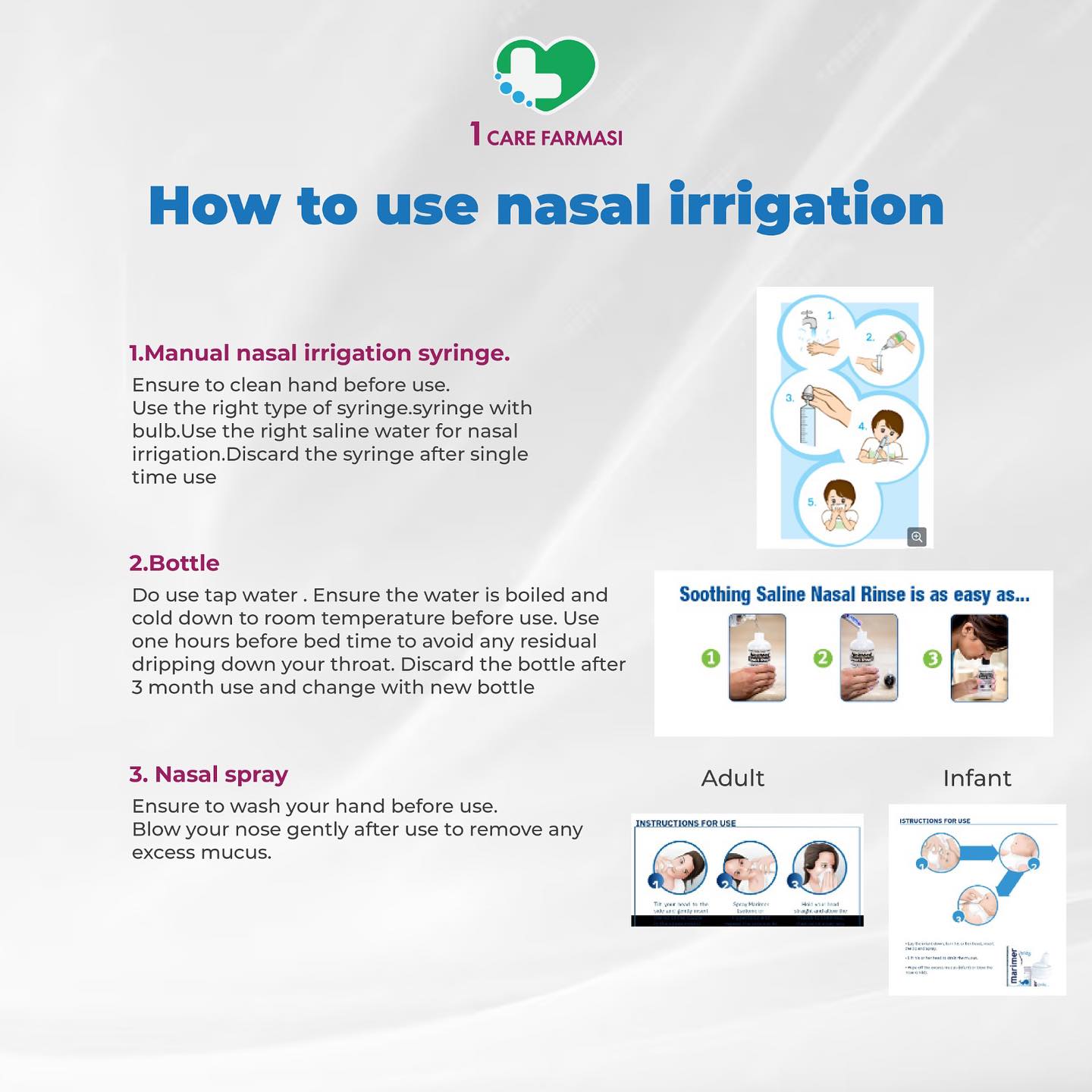 1 Care - Nasal irrigation, also known as nasal lavage or nasal rinsing ...