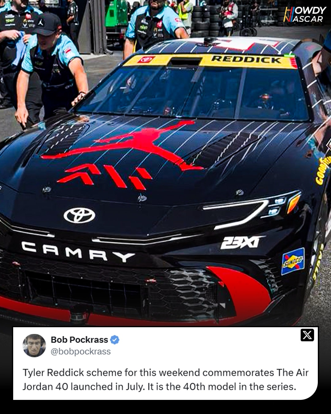 Howdy - Tyler Reddick's ride at Gateway looks stunning Racing and shoes ...