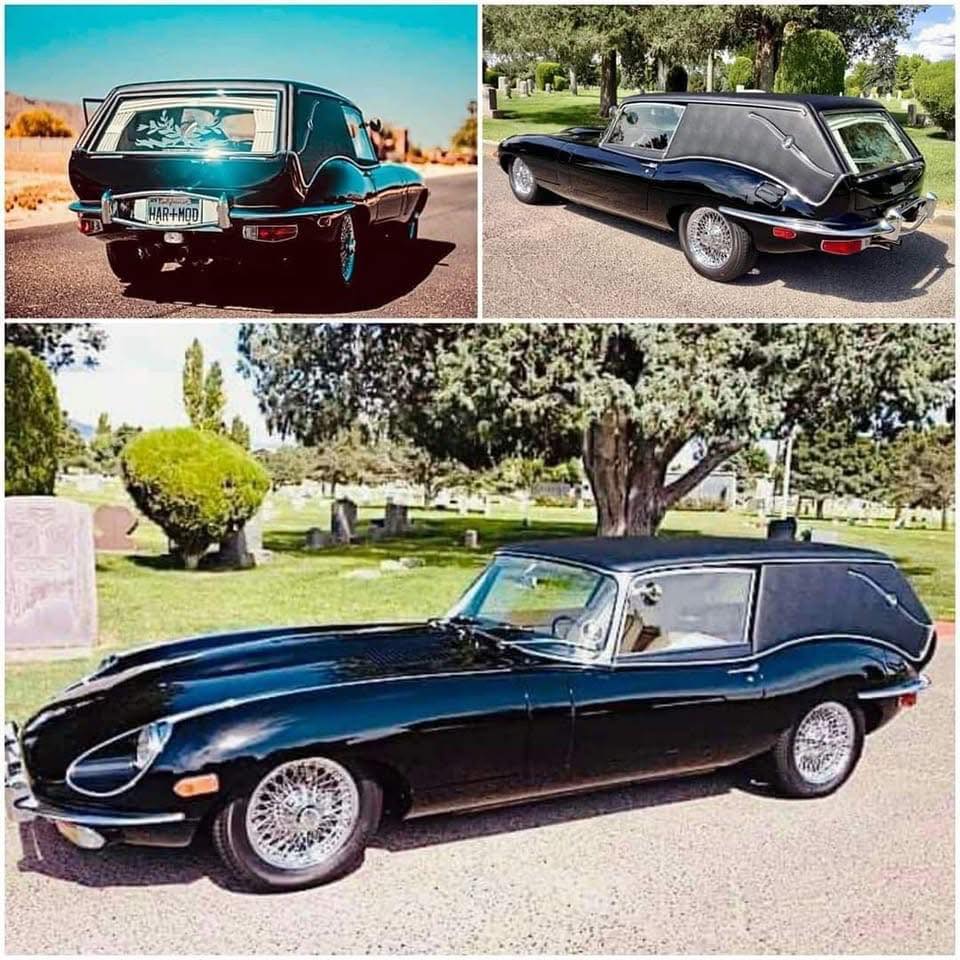 Harold's Jaguar E-Type hearse models by Schuco