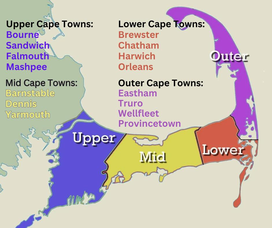 Printable Map Of Cape Cod Towns 1320x1277