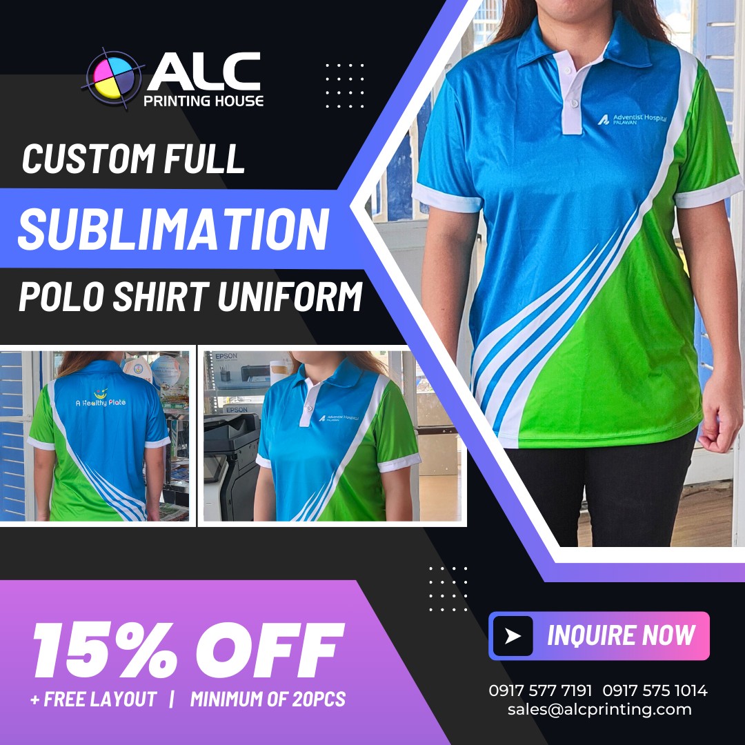 ALC - Finished Product: Full Sublimation Polo Shirt for A Healthy Plate ...