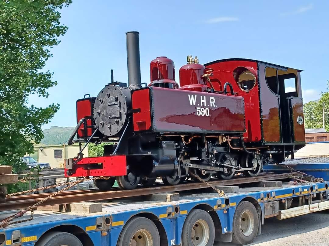 The WHHR's newest steam locomotive, Baldwin 590 (aka 794) arrived at ...