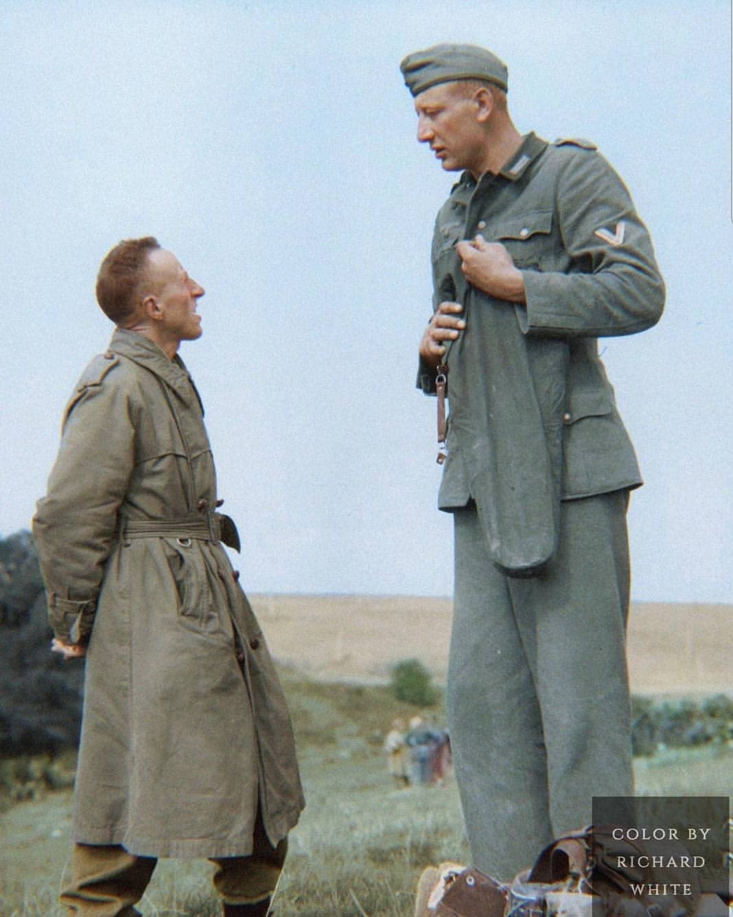 Vito - Seven foot tall German soldier, Jacob Naken, speaking with a ...