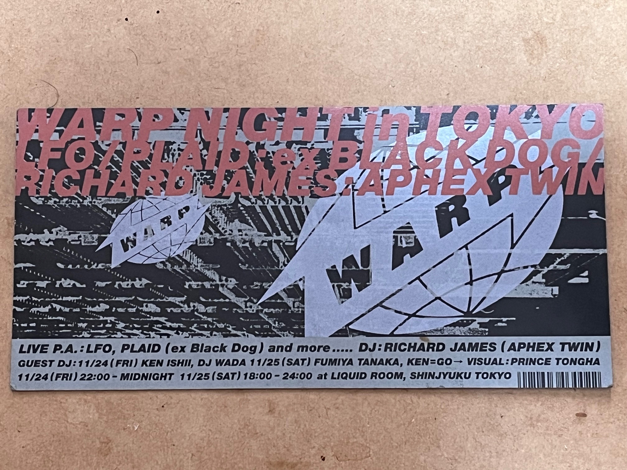 Some Japan Tour flyers from 1996 -1997 and 2015.