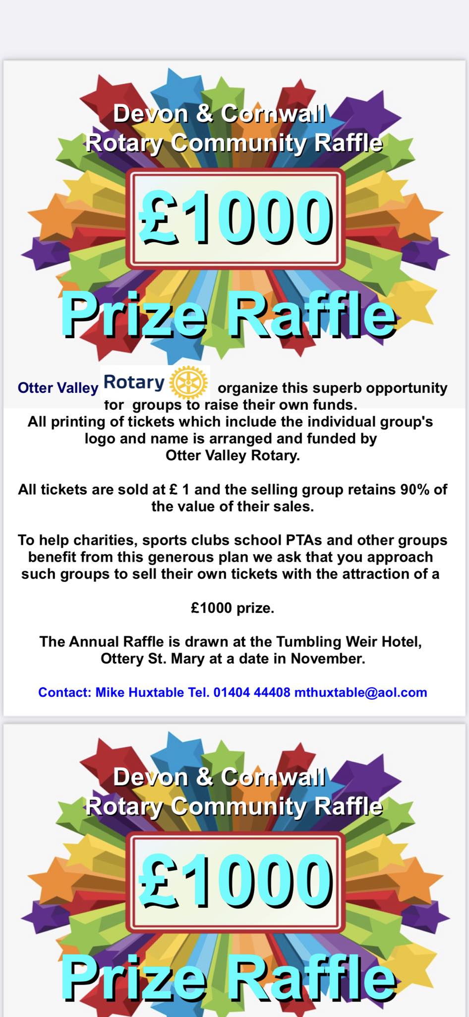 Our Community Raffle 2024 is now... - Otter Valley Rotary | Facebook