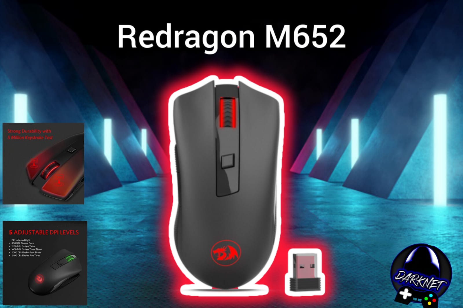 Darknet - Te presentamos el Redragon M652 inalámbrico 🥳 No...