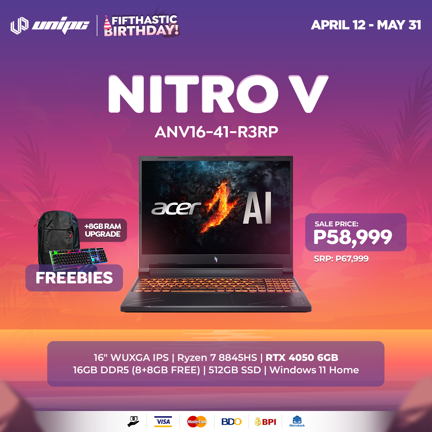 UniPC - May assistant ka with the Nitro V R3RP dahil AI-capable ang ...