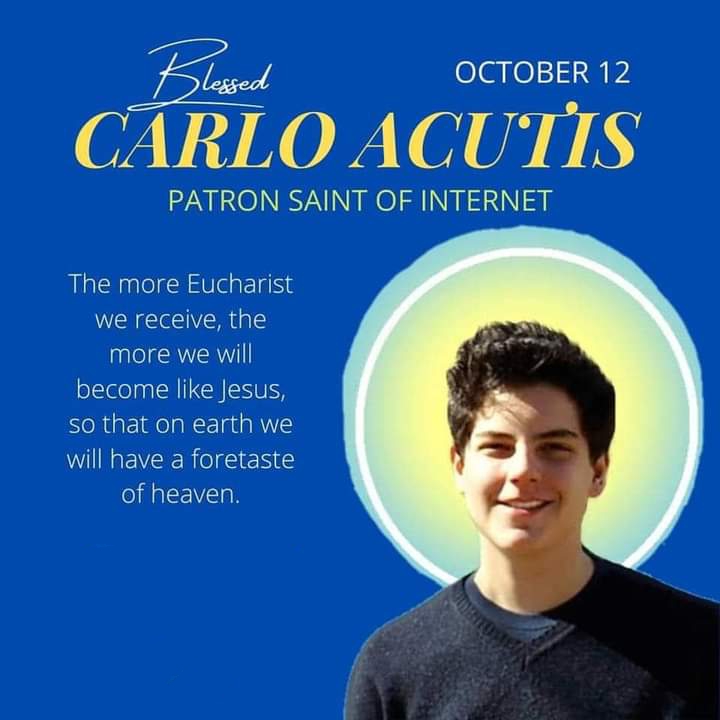 Happy Feast of Bl. Carlo Acutis! More on this saintly computer ...