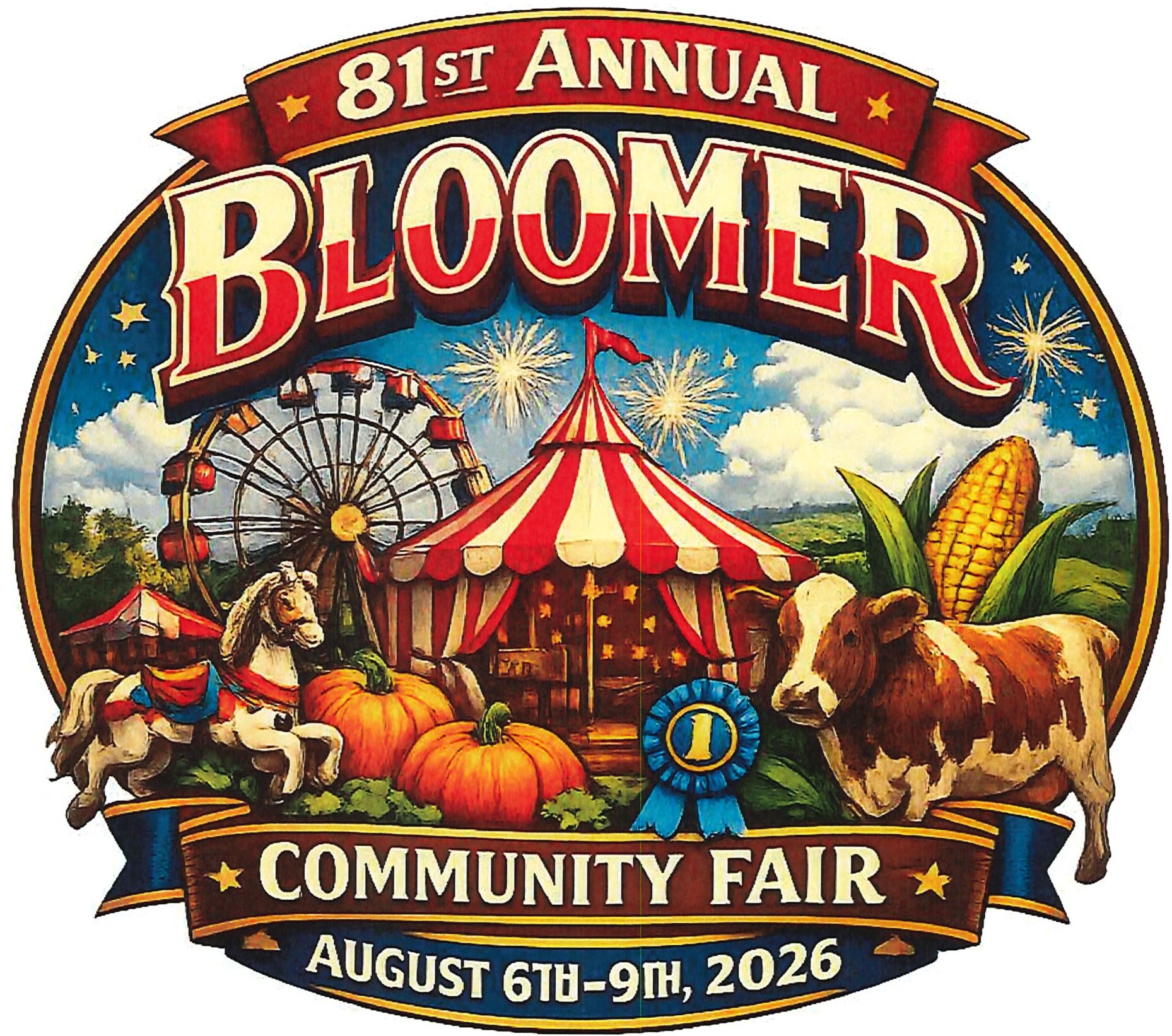 Bloomer Community Fair August 6th-9th, 2026
