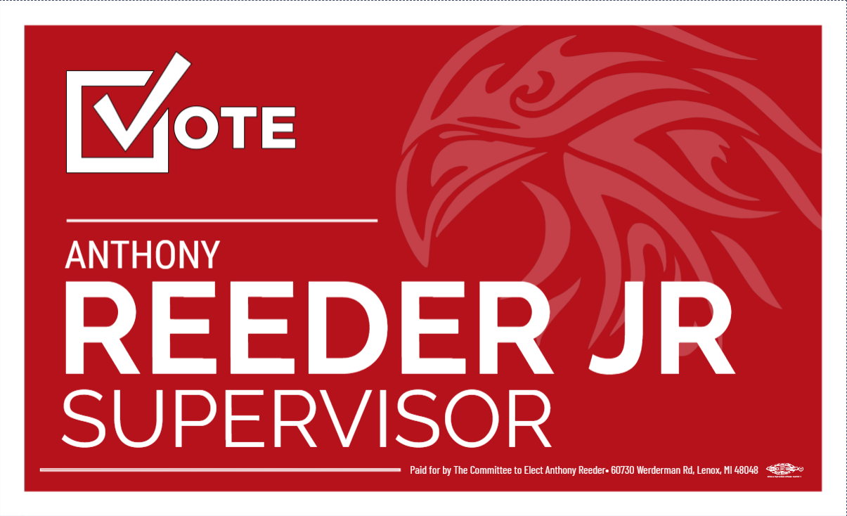 Anthony Reeder Jr. for Lenox Township Supervisor