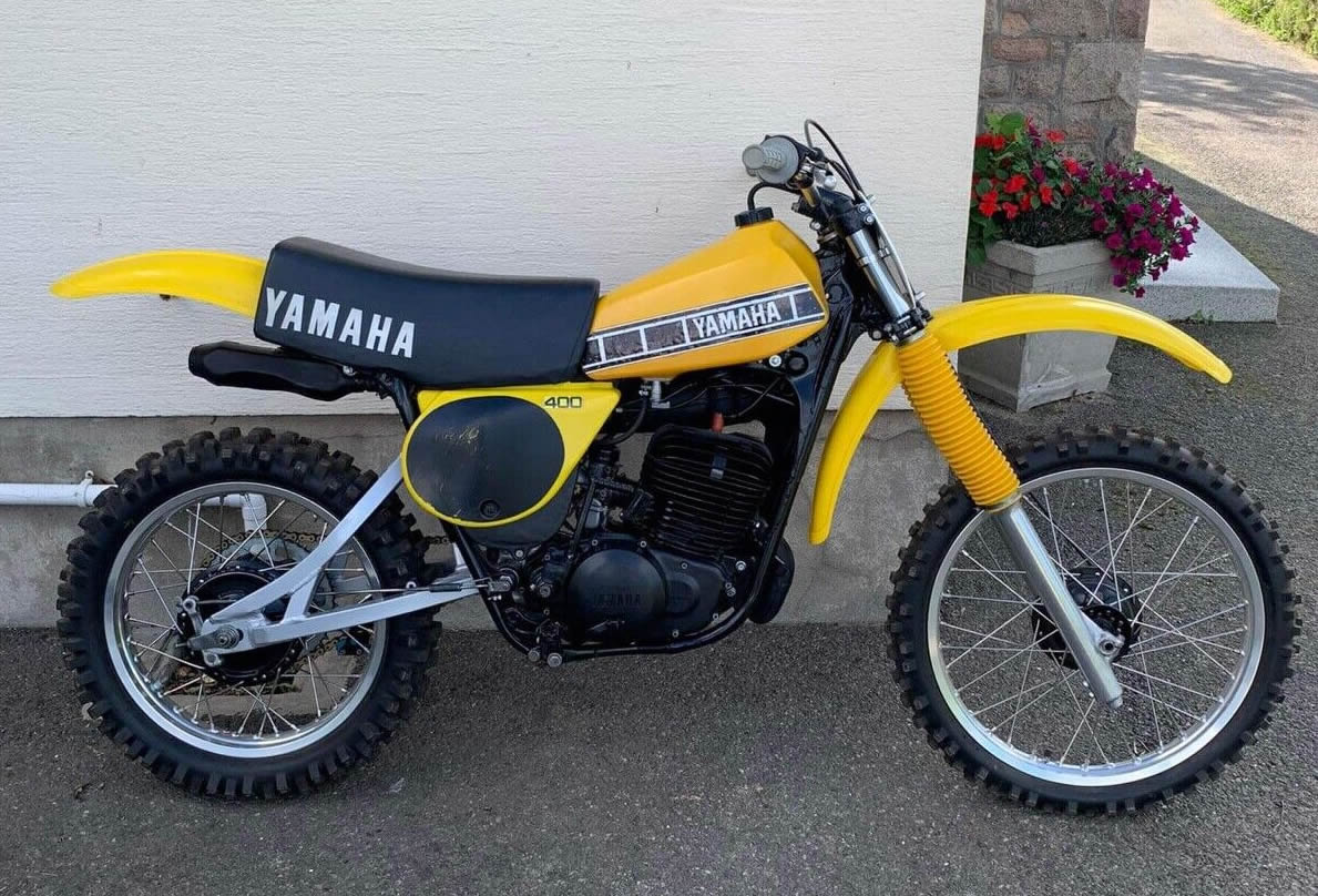 Ad - 1978 Yamaha YZ400. One of the best looking MX bikes of the