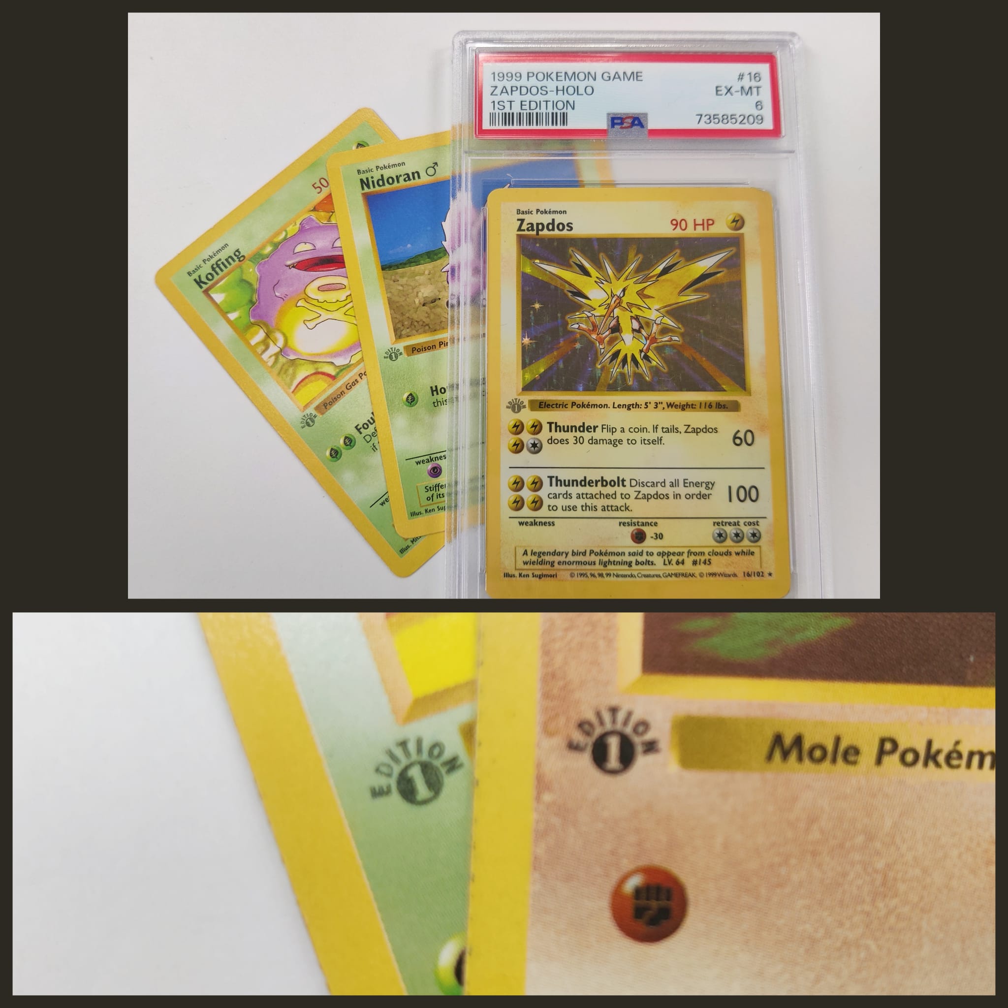 Let's highlight some cool Pokemon error cards today! See photo