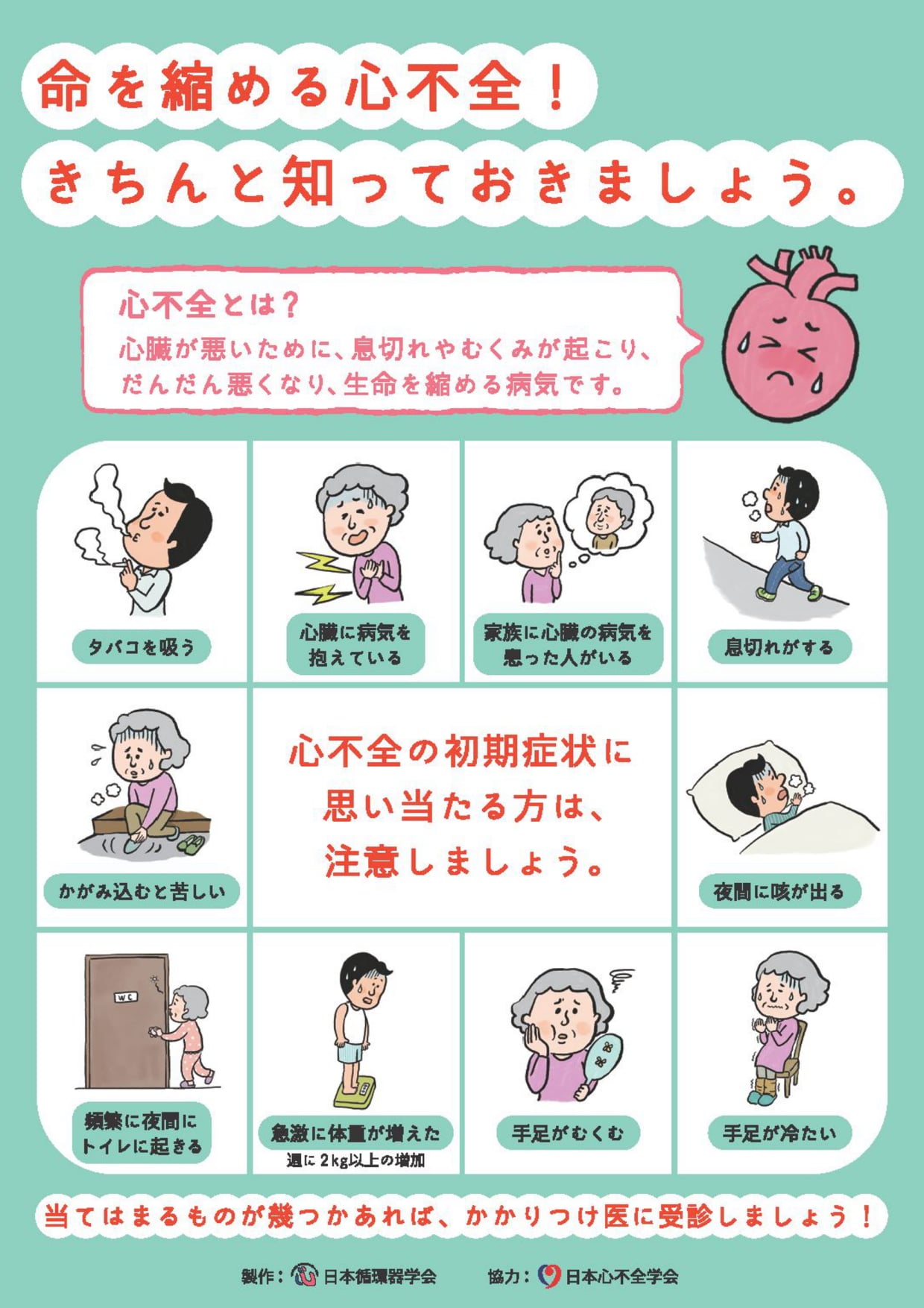 心臓 病 症状 チェック