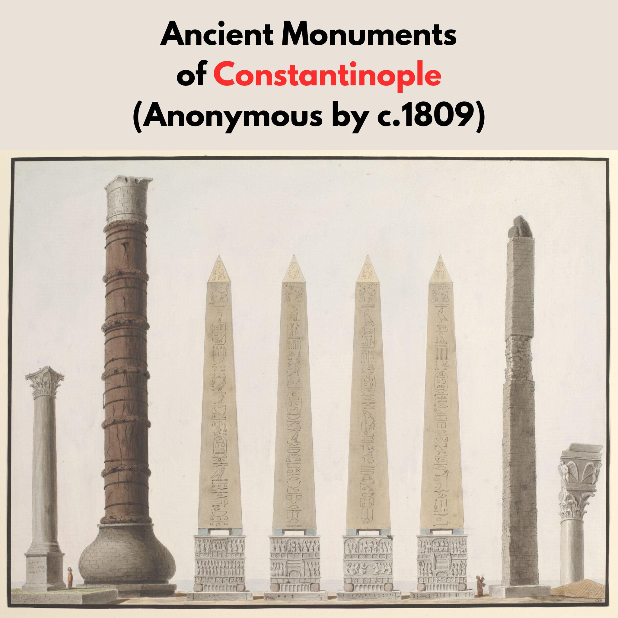 Architecture - An illustration showing the ancient columns and the ...