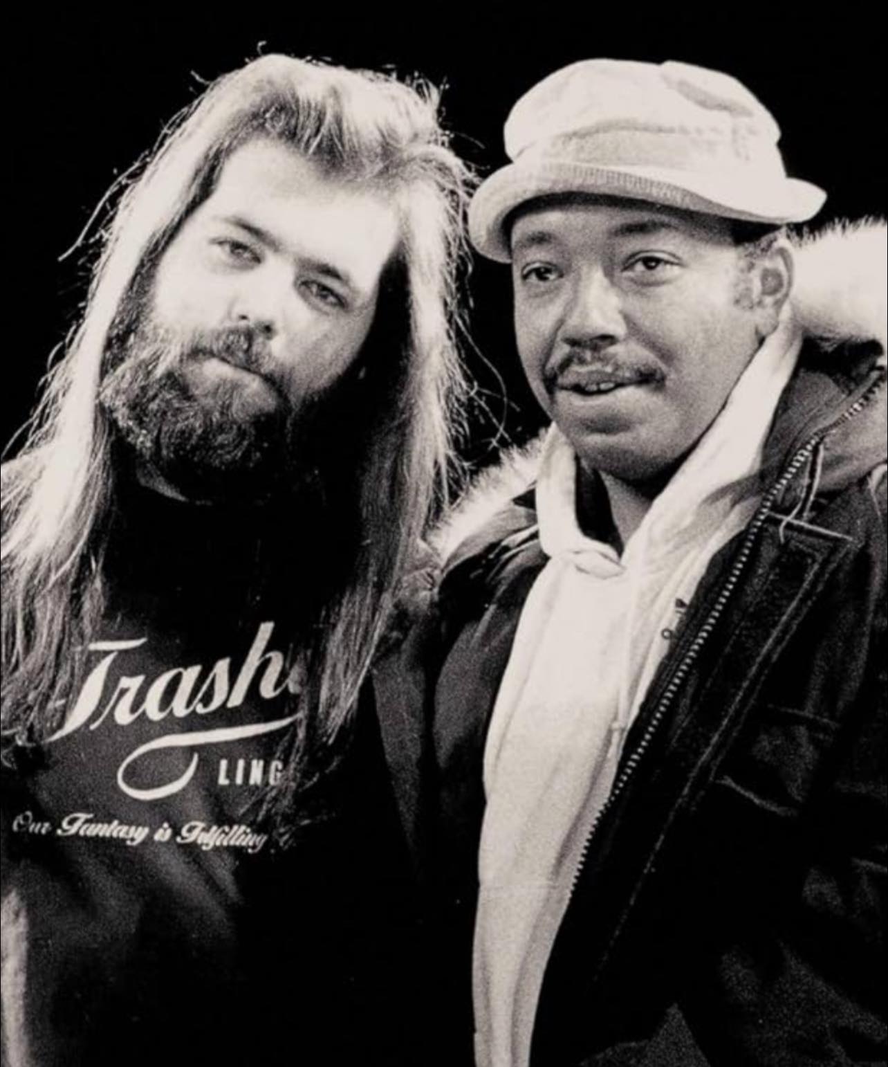 Def jam ラガーシャツ 90s 00s Y2K RICK RUBIN Co-founder of Def Jam, Rick Rubin & LL Cool J. Two pioneers of the