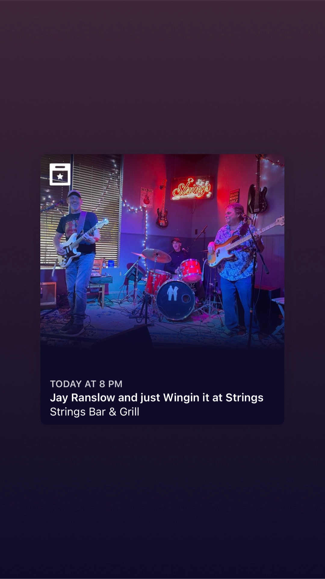 Just Wingin It at Strings
