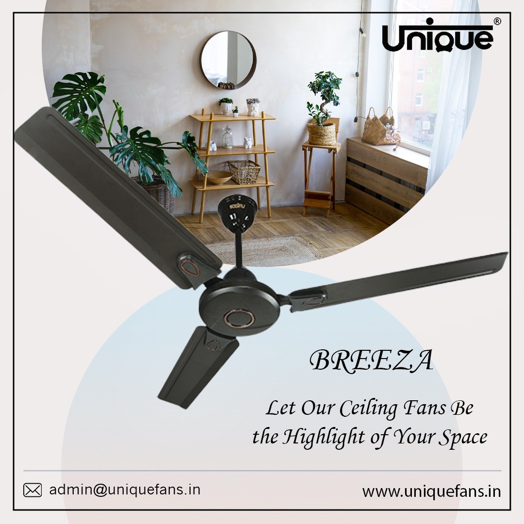 Unique Fans - 🙌😍 With its silent rotation, the ceiling fan...