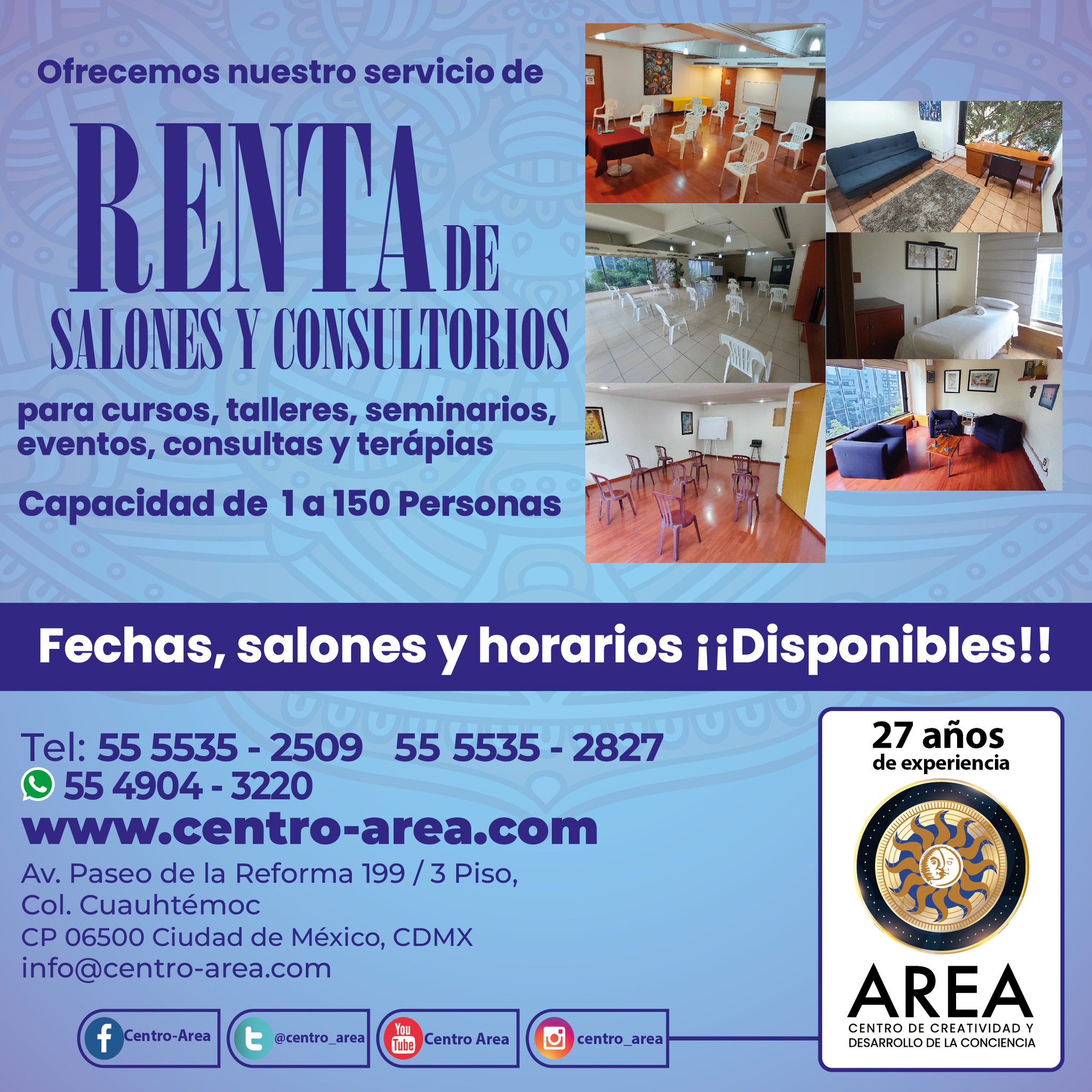CentroArea - Renta de Salones y Consultorios Si estás...