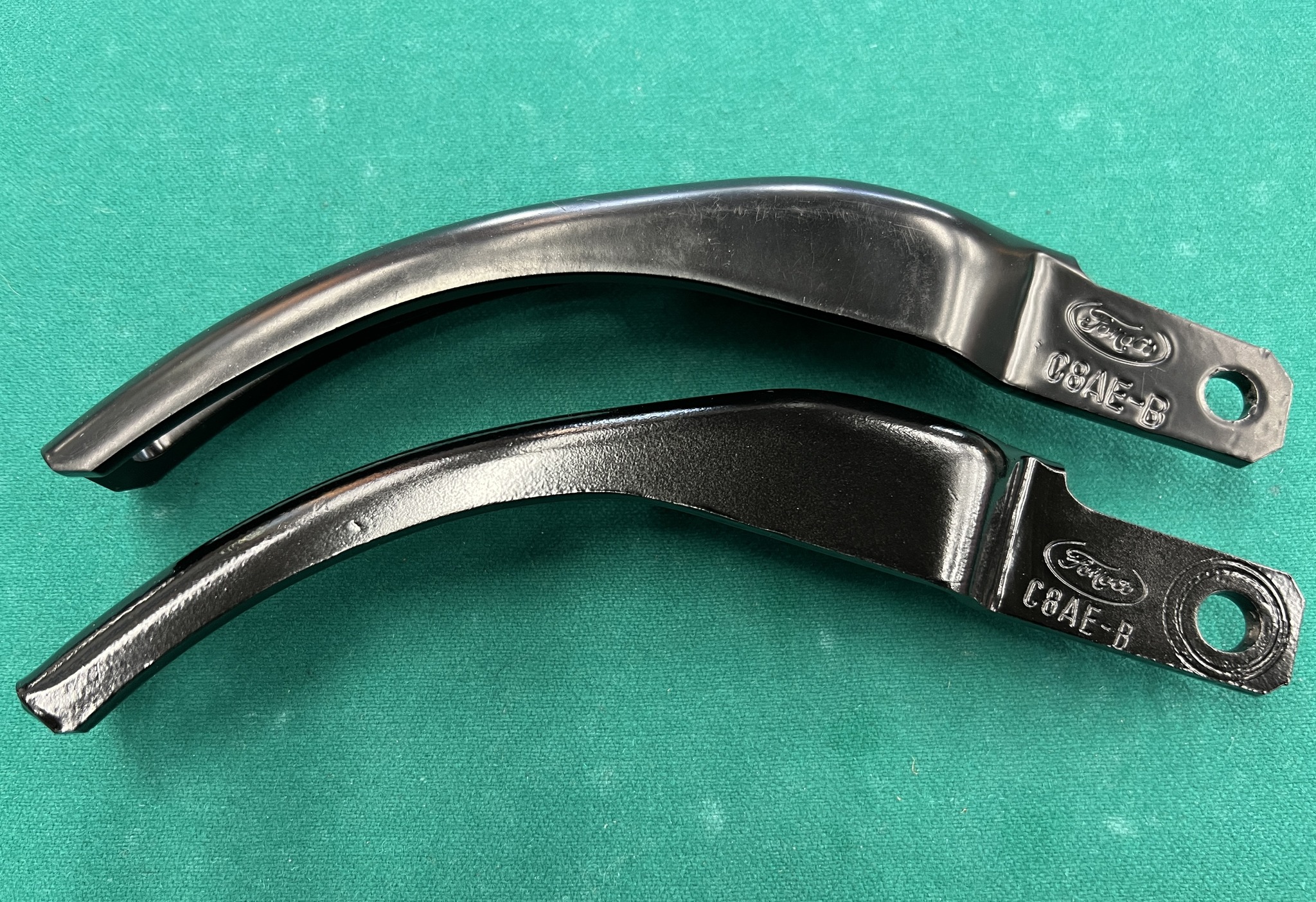 All - Top is repro, notice the original has a tighter dog leg bend just ...