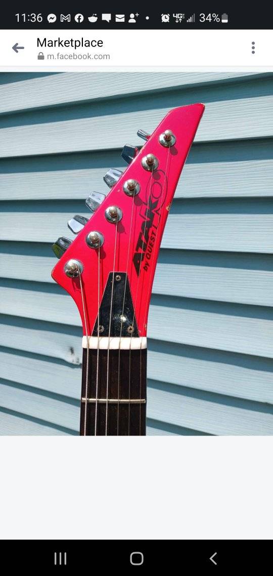 1984 Quest Atak 5 guitar from Matsumoku factory