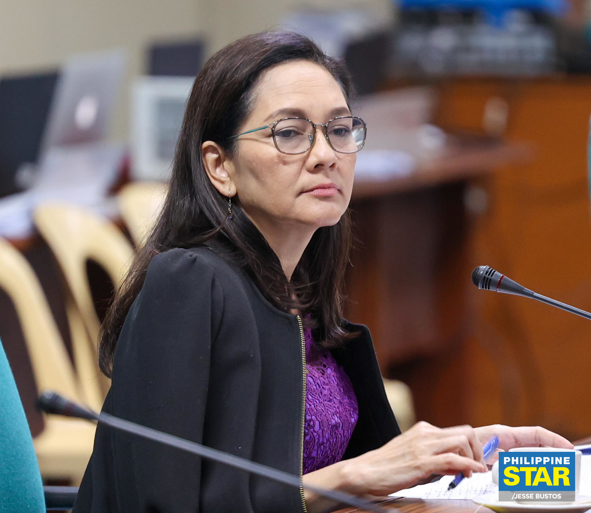 Philippine Star - Senator Risa Hontiveros presides over a...
