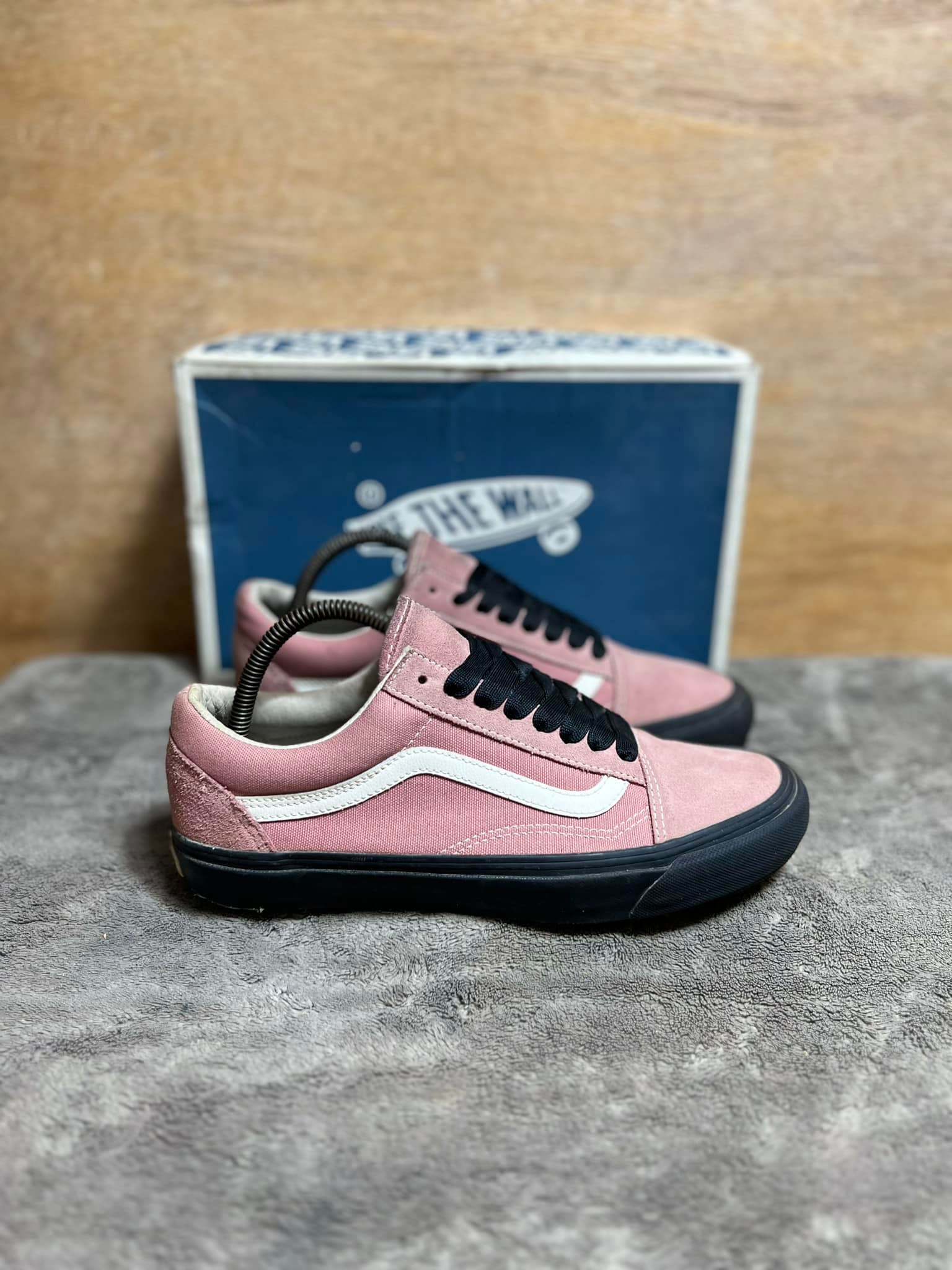 Vans Slip On (Warped Tour Skull Trail) Black Neon/Neon Pink | Sz 