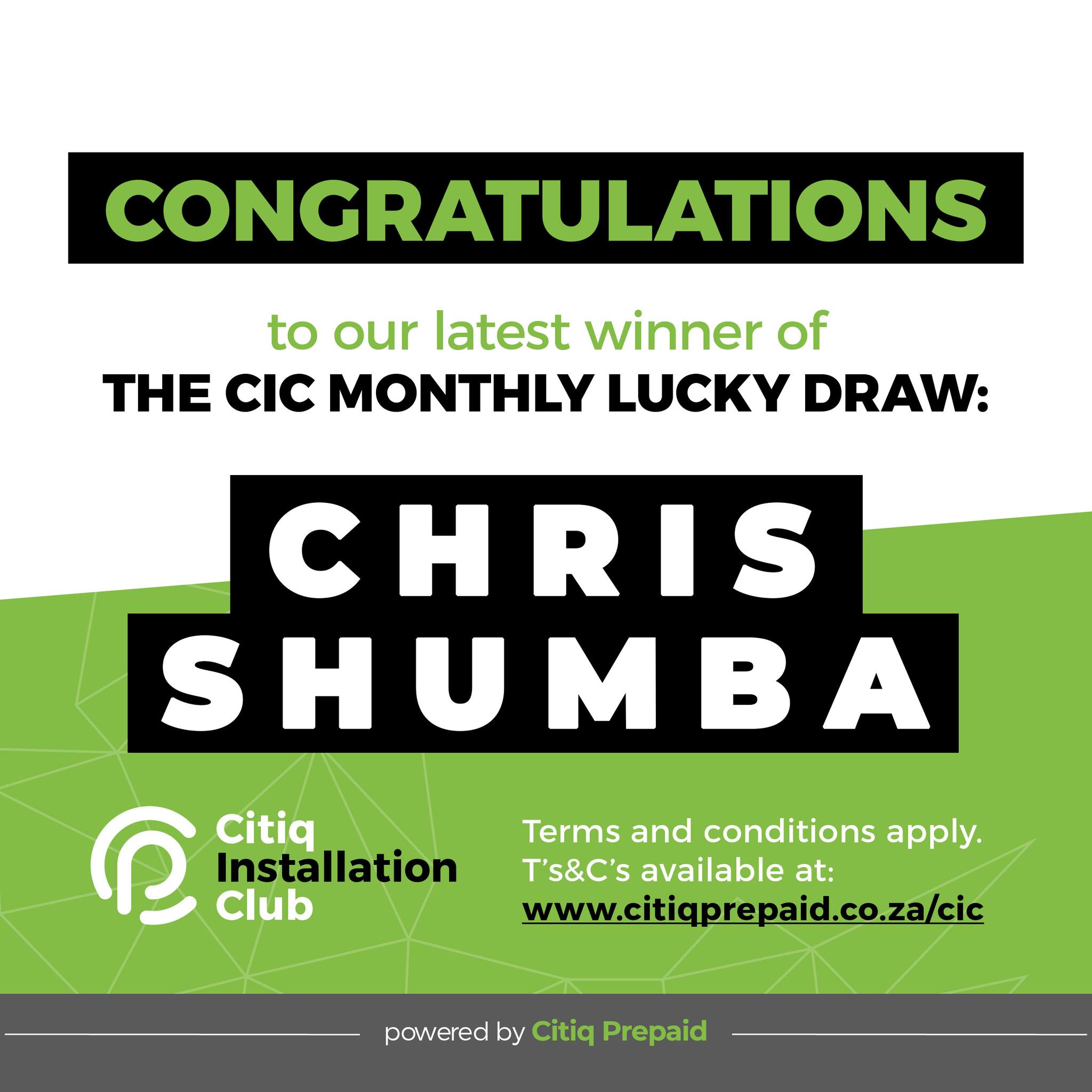 Citiq Prepaid - Great news! We are delighted to announce...