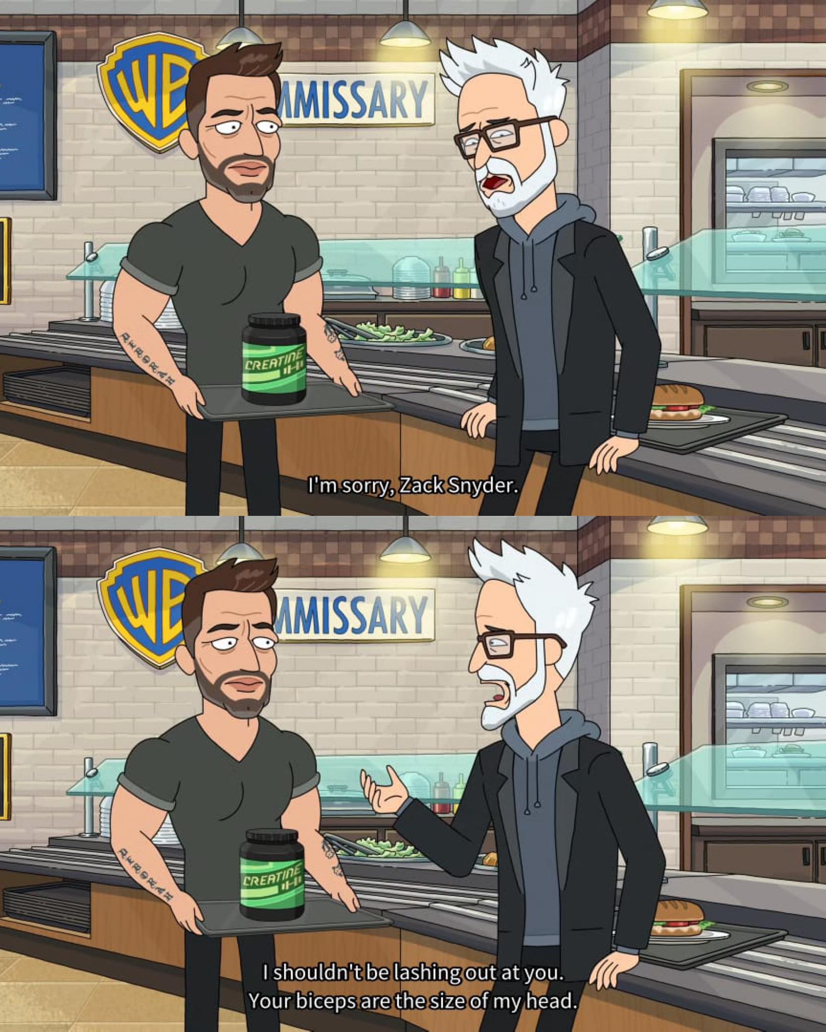A Shot. - James Gunn and Zack Snyder play themselves in the new episode ...