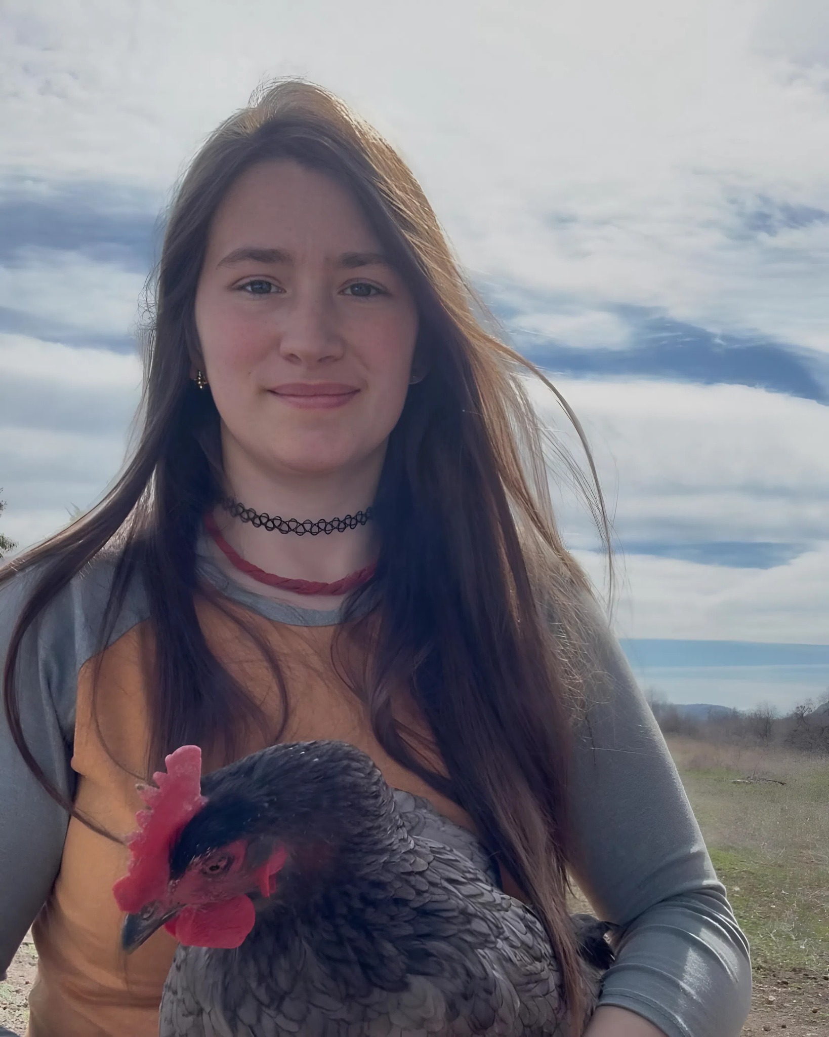 Rain - 📸 Just me, my chicken, and the peaceful countryside. Who else ...