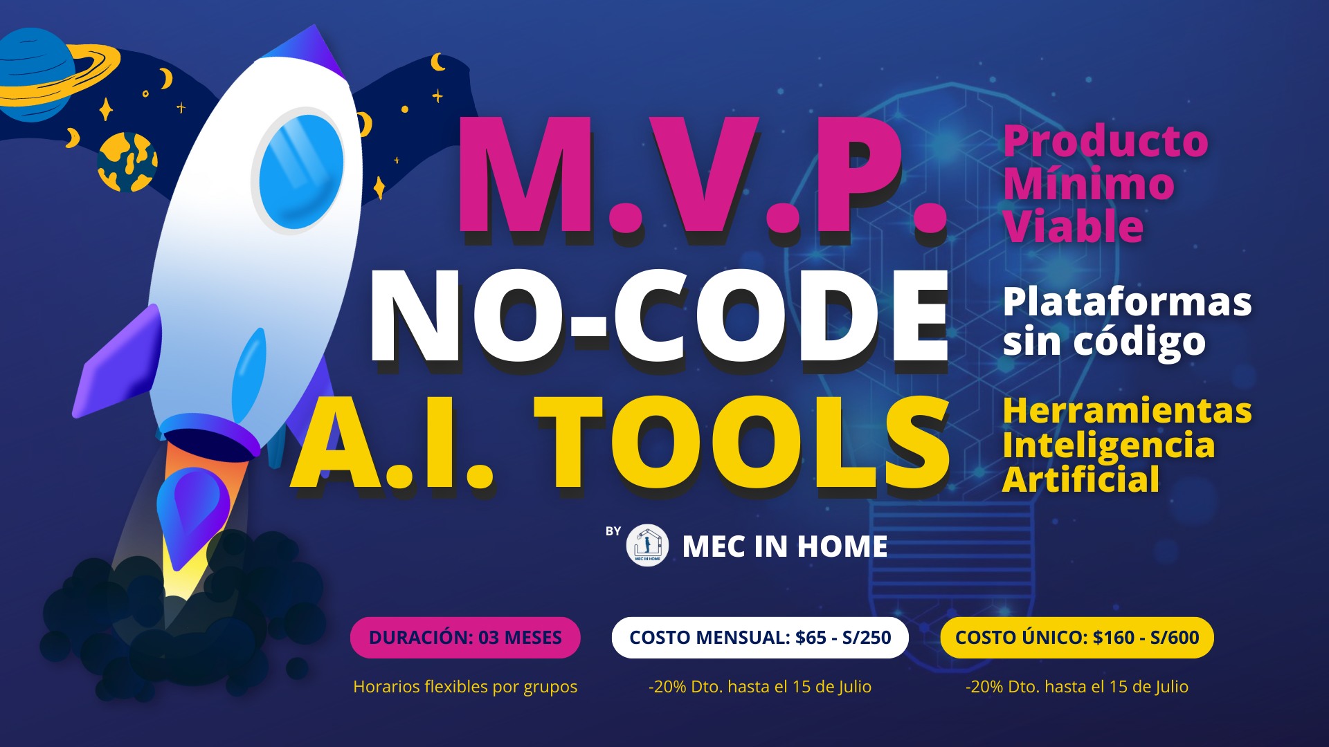 Mec in Home - 🌟 MVP con No-Code y A.I. Tools 🌟 🤩 Lanzamos...